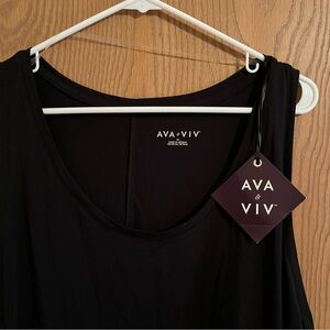 Ava & Viv Classic Black Tank Top